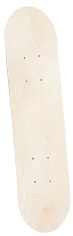 TOYANDONA Skateboard für DIY Doppelseite Skateboard Holz Deck Board Skateboard Decks Graffiti Versorgung Graffiti Skateboard DIY Blank Skateboard White Board Whiteboard Holz Klassisch Geschenk Kind