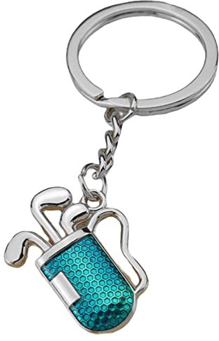 Maciun Golf-Schlüsselanhänger, Golf-Schlüsselanhänger für Männer - Golfschläger Charm Schlüsselanhänger | Golfball-Schlüsselanhänger aus Zinklegierung, 2D-Geburtstag, Männer