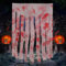2 Set Halloween Deko Outdoor Innen Helloween Garten Party Gruselig Horror Draußen Türdeko Halloweendeko Tür Gartendeko Haloween Fensterdeko Dekoration Fenster Happy Halloween Indoor Decor Haus Grusel