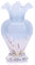 oliruim Blaue und weiße Glasvase, einzigartige Glas-Kunst-Dekoration, bunte Vase, undurchsichtige Glasdekor-Vase für Heimdekoration, Esstisch, Wohnzimmer, Eingangsbereich, Küche (Blauweiß)