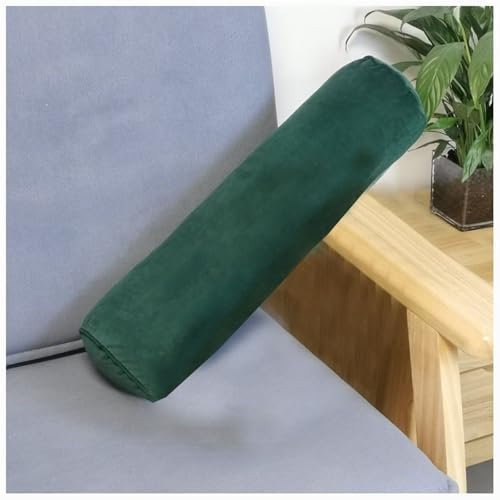 Nackenrolle für Nacken 60/40x15, Rücken und Beine, Nacken-und Knierolle Aus Schaumstoff Nackenrolle Kopfkissen mit Foam Velvet Kissenrolle Nackenkissen Kissen Rolle(Emerald green,15x40cm/6x16in)