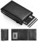 Manmaxim Portafogli Uomo, Pop-up Portacarte Slim, Porta Carte di Credito Uomo per 10-12 Carte Porta Tessere Uomoo con RFID Blocco, Portafoglio Slim con S Portamonete, (S Portamonete, Carbon Nero)