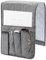 CECOMBINE Sofa Chair Armrest Storage Organizer, Armchair Caddy, Anti-Slip Sofa Organiser, Couch Recliner Remote Control Holder with 5 Pockets for Ipad, Phone, Books, Magazines (Grey)