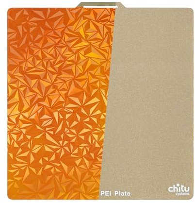 Textur PEI Bauplatte für Bambu Lab X1/ X1C/A1/P1P/ P1S 3D Drucker, 257x257mm Textur PEI Bauplatte +Glatte PEO Platte 3D Drucker Flexible Feder Stahl Abnehmbare Plattform