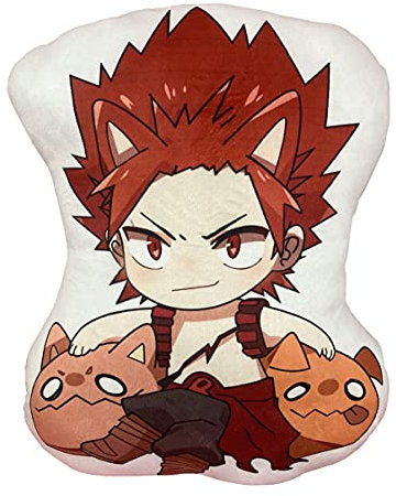SPIRTUDE Anime Kissen Cartoon MHA Bild Plüsch Memory Kissenbezug (Kirishima Eijiro, L)