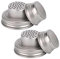 ZAAWUUT 2-Set Jar Shaker Lids for Regular Mouth Mason Jar Canning Jar,304 Stainless Steel Jar Lids with Silicone Seals for Dredge Flour Mix Spices