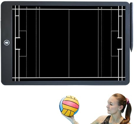 Tablette de dessin LCD réutilisable pour adultes, tableau tactique de handball, bloc d'écriture LCD | Équipement d'entraînement de balle d'eau sans papier, tablette d'écriture LCD pour handball