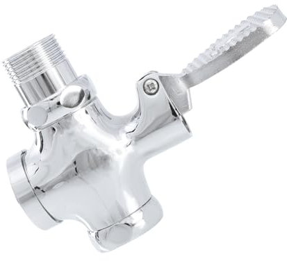 UKCOCO Vanne De Chasse Eau à Pédale Pour Toilettes Robinet De Chasse Pour Urinoirs Facile à Installer Et Pratique Pour Usage Domestique Et Professionnel