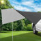 Toldo Coche, 280 x 380 cm Toldo para Portón Trasero, Toldo Furgoneta, Autocaravana Toldo Lateral Impermeable, Coche Lateral Toldo para El Sol para Autocaravanas, Furgonetas, Autocaravanas (Negro)
