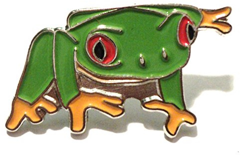Anstecknadel Frosch Amphibien Teich Kreatur Metall Emaille Kröte
