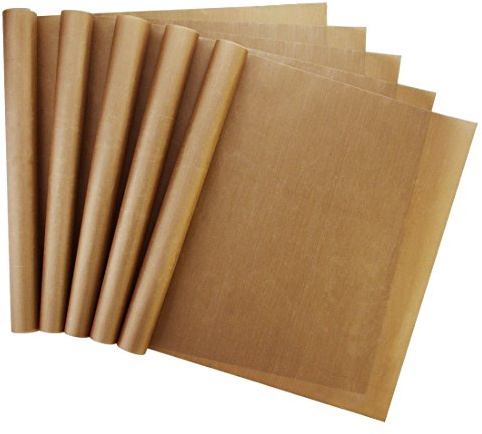 5 Pack Non Stick Teflon Sheet, Bantoye 16 x 24 PTFE Transfer Sheet Heat Resistant Craft Mat for Heat Press