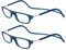 TBOC Pack: Lesebrille Lesehilfe für Herren Damen – (Zwei Einheiten) Dioptrien +1.50 Blau Fassung Stärke PC Handy Faltbar Frau Mann Magnetverschluss Clip Alterssichtigkeit Presbyopie