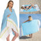 DEMMEX 2022 Ibiza Weichste türkische Baumwolle Strandtuch, dünnes & leichtes türkisches Pestemal-Handtuch, vorgewaschen, XXL 190,5 x 94 cm (Türkis-Limette)