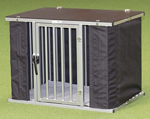 Callieway Faltbare/Klappbare ALU DOGBOX/Hundebox/Transportkäfig klappbar (Large)