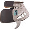 BICASTER Bogenschießen Fingertabs Fingerschutz RH Echtes Leder + Aluminium für Recurve Bogen (Silber, L)