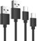 2 Packs Type C Cable for Motorola Droid Z/Z Force/Z Play Amazon Fire TV Stick, New Fire HD 8 HD 10(Made after 2019) Charger Cords for Android Phone AC/DC Home Wall Adapter Cable