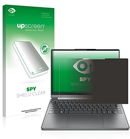 upscreen Anti-Spy Blickschutzfolie für Lenovo Yoga 9i Gen 7 14 16:10 Made in Germany, Privacy Displayschutz-Folie [Blaulichtfilter]