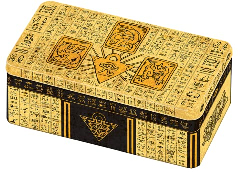 YuGiOh! Mega Tin 2022: Tin of The Pharaoh's Gods | DEUTSCH - 1. Auflage | Yu-Gi-Oh! Karten NEU + Arkero-G 100 Small Soft Sleeves japanische Kartenhüllen