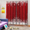 DONGSHAN Schneeflocke Vorhang Blickdicht - Verdunkelungsvorhang Schallschutz - Blickdichte Gardinen mit Ösen für Schlafzimmer Wohnzimmer, Verdunklung Thermogardnien 2er Set 160x100 cm(HxB)