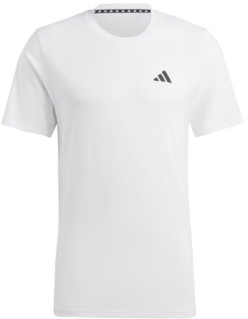 adidas Men's Train Essentials Feelready Training Tee, White/Black, XS