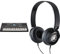 YAMAHA PSR-E473 Portable, Versatile Digital Keyboard with 61 Touch-Sensitive Keys, in Black & HPH-50 Headphones, Wired Musicians Headphones, in Black