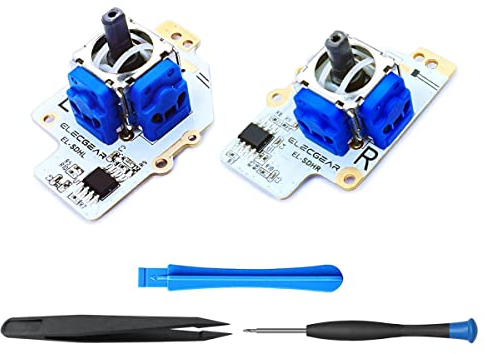 ElecGear Hall Effekt Joystick Ersatz für Steam Deck, Elektromagnetischer Sensor No-Drifting Linke und rechte Thumbstick Modul Leiterplatte für MEDA und MHDA Controller