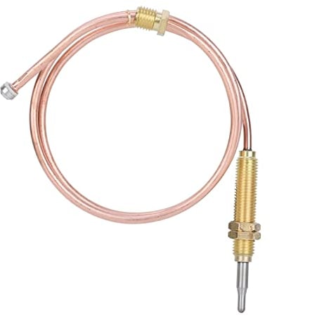 Yosoo Health Gear Gas Thermocouple, Patio Heater Thermocouple, Gas Stove Thermocouple Kit, Outdoor Heater BBQ Grill Fireplace Heating Thermocouple M8 Thread 600mm for Induction Cooker Heating Device