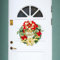 BOFUNX Ghirlanda di Natale per Porta - Corona Natalizia Decorativa per Parete e Casa