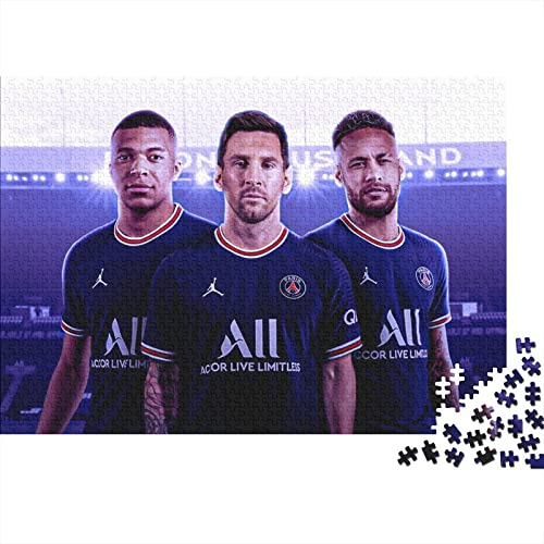 Puzzle Kylian Mbappé Puzzles 300 Teile Erwachsene Puzzle 300 Teile Puzzle Paris St German PSG Puzzles Für Erwachsene Und Jugendliche Premium Holzgeschenke 300pcs (40x28cm)