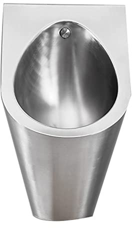 NOALED An der Wand montiertes All-in-One-Urinal, Herren-Urinal aus Edelstahl, berührungsloses Spül-Urinal, stark und verstopfungssicher, erkennt Wasseraustritt, leicht zu reinigen