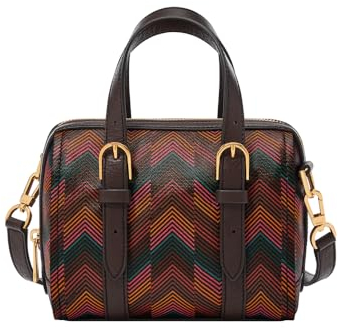 Fossil Women's Carlie Satchel Bag, Brown