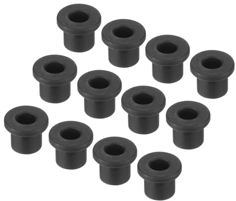 QUARKZMAN 20pz Occhielli in Gomma Diametro Montaggio 10mm ID 6mm H 11mm Guarnizioni Nere Protezione Passacavi in Gomma per Cavi Tubi