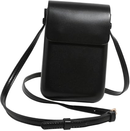 perfeclan Friseur-Scherentasche, Scherentasche aus PU- für Kämme, Clips, Scheren, Scherenhalter, Kamm, Scherentasche für Groomer, Haarstylisten, Schwarz