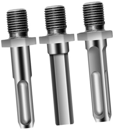 YARNOW 1 Satz Verbindungsstange Für Brennholzbohrer Bohreradapter Steckdosenbohrer-adapter Splitter-verlängerungsstange Bohrschrauber-adapter Steckdosenadapter Für Bohrmaschine Stahl 3st