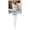 INDIGOS UG - Piquet funéraire pour votre animal de compagnie - Chat - 15 cm - Aspect acier inoxydable - Piquet commémoratif résistant aux intempéries - Décoration funéraire - Personnalisable avec