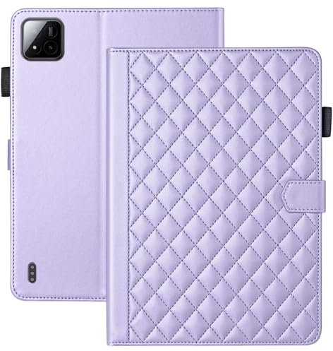 Vaitasy Case for Xiaomi Pad 7 / Pad 7 Pro 11.2 Inch 2024 Business PU Leather Tablet Protective Case for Xiaomi Pad 7 Pro with Card Slot Stand Purple