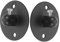 JEWEDECO 2pcs Ceiling Light Clips for Strain Relief Cable for Pendant Lights Black Cord Management for Home and Commercial Use