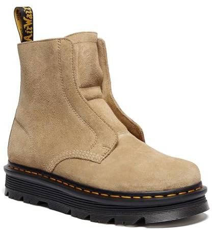Dr. Martens Herren Zebzag Laceless Savannah Tan Eh SuedePlatform