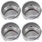 OUXVSLJA 4 pièces Auto Cache Moyeux pour Citroen C3 C4 C5 Elysee Berling Xsara Picasso Cactus DS3 DS4 DS6,étanche et Antirouille Les Capuchons De Moyeu Jante Couvercle Anti Poussière,60mm-Grey