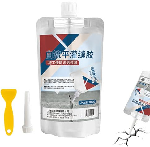 Remplisseur De Fissures En Ciment - Remplisseur De Fissures Pour Béton Imperméable | Colle De Scellement Pour Béton Ultra-résistante À Séchage Rapide Pour Terrasse, Allée, Trottoir (Noir)