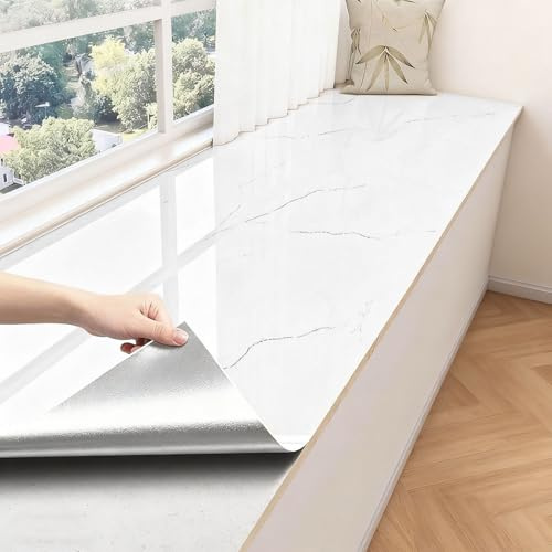 Fensterbank Matte Wasserfeste Erkerfenstertapete zum Abziehen und Aufkleben, Zuschnitt-Fensterbankaufkleber, Ersatzfolie, Dekorative Fensterbankunterlage für Theke(300x40cm (9.8x1.3ft))