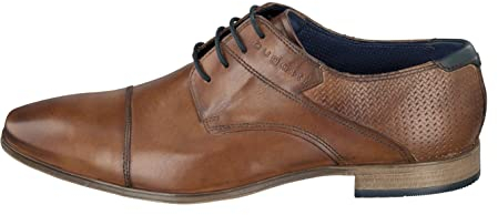 bugatti Morino, Zapatos de cordones derby, Hombre, Marrón Cognac 6300, 42 EU