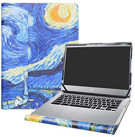 Alapmk Diseñado Especialmente La Funda Protectora para 14 Acer CHROMEBOOK 514 CB514-1HT CB514-1H & Lenovo ideapad S340 S340-14API S340-14IWL Laptop,Starry Night