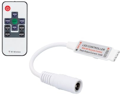 LEDKIA LIGHTING Controller Dimmbar Mini LED-Streifen RGB 12/24V DC mit RF-Fernbedienung