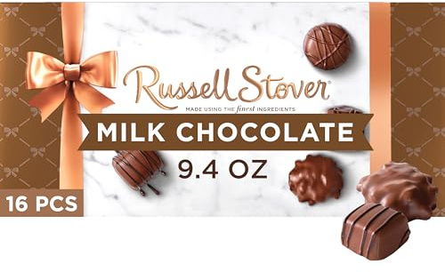 Russell Stover, Milk Chocolate Assortment, Chocolate Gift Box, 9.4 Ounce