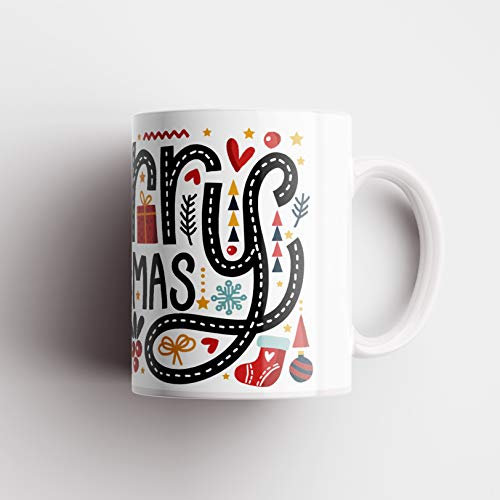 Fitwish Tazza Mug Natalizia Natale (Merry Christmas)