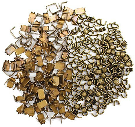 YaHoGa - Lot de 300 butées inférieures et supérieures - Taille 5 - Idéales pour la réparation des fermetures éclair - Bronze