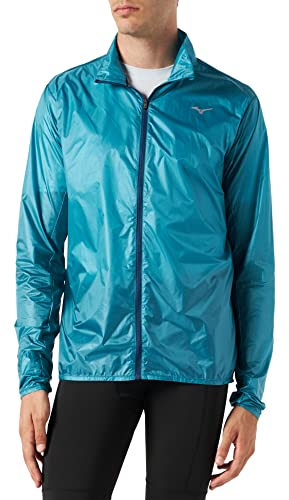 Mizuno Herren Aero Jacket Jacke, Algier blau, L