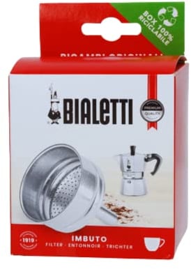 Bialetti Spare Parts, Includes 1 Funnel, Compatible with Moka Express, Fiammetta, Break, Happy, DAMA, Mini Express and Rainbow (1 Cup)
