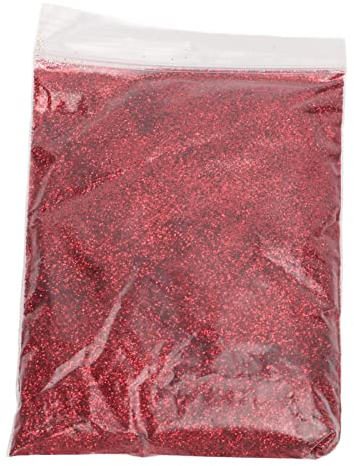 Roter Bastelglitzer, Extra Fein, 50g, Funkelnder Dekorations-Konfetti, Leicht zu Entfernen